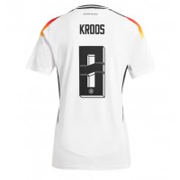 Camisa de Futebol Alemanha Toni Kroos #8 Equipamento Principal Mulheres Europeu 2024 Manga Curta